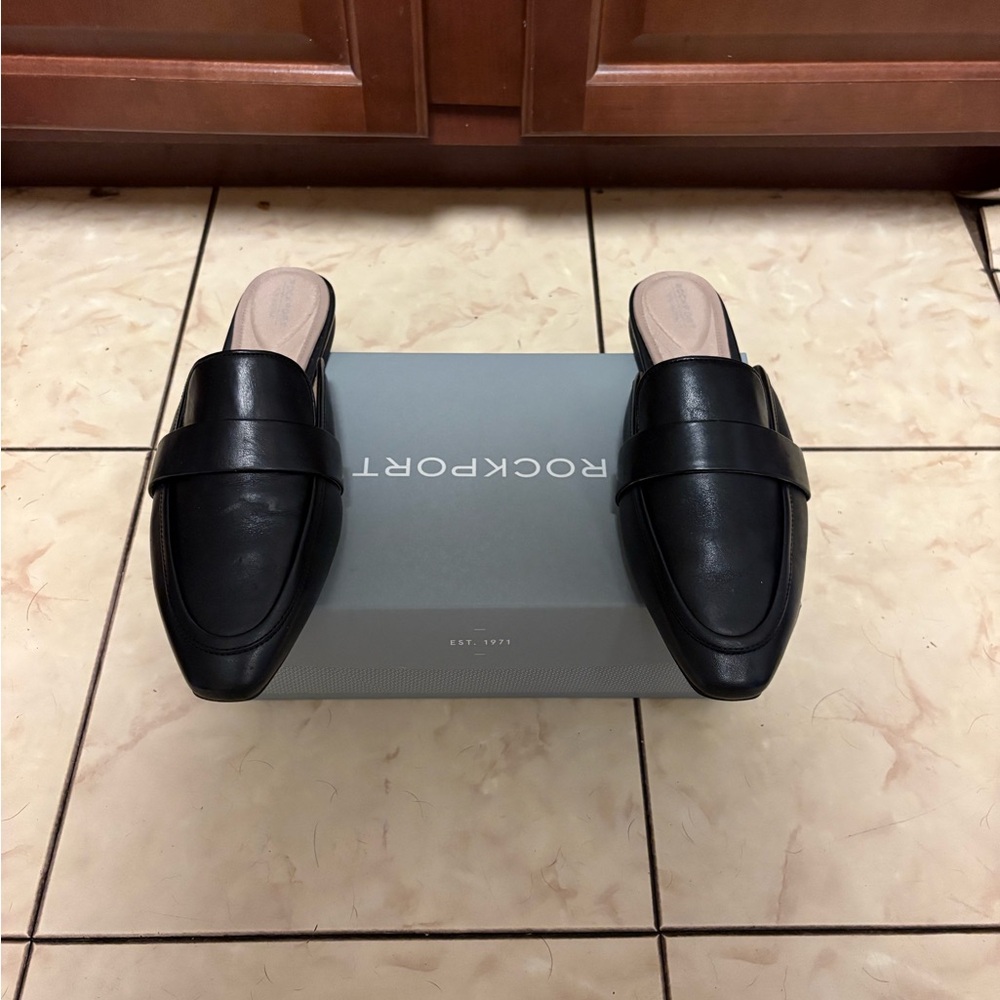 Rockport Women’s Classic Black Slip-On Loafers